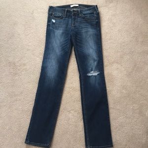 Hollister straight leg dark wash jeans